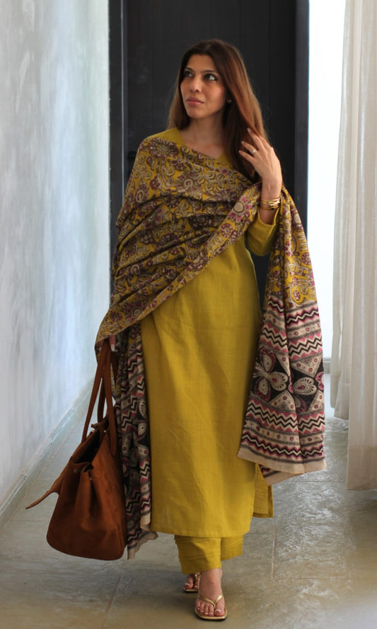 HAMDLOOM  COTTON PALAZZO PANTS  cotton FULL SIZE DUPATTA