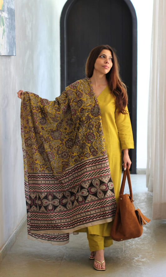 HAMDLOOM  COTTON PALAZZO PANTS  cotton FULL SIZE DUPATTA