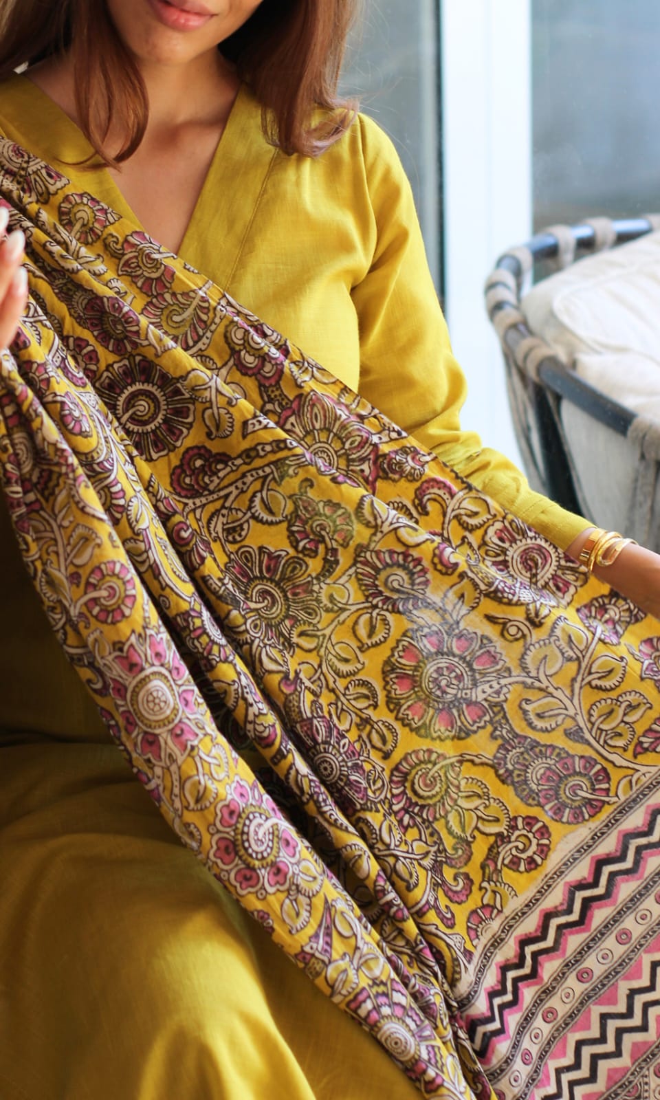 HAMDLOOM  COTTON PALAZZO PANTS  cotton FULL SIZE DUPATTA