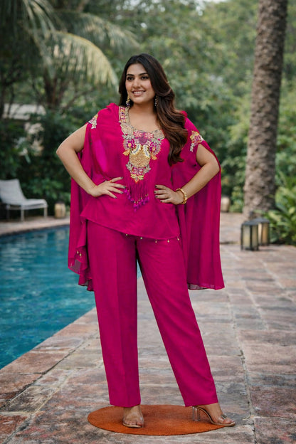 Gajji silk top with  linning &  beautiful embroidery work