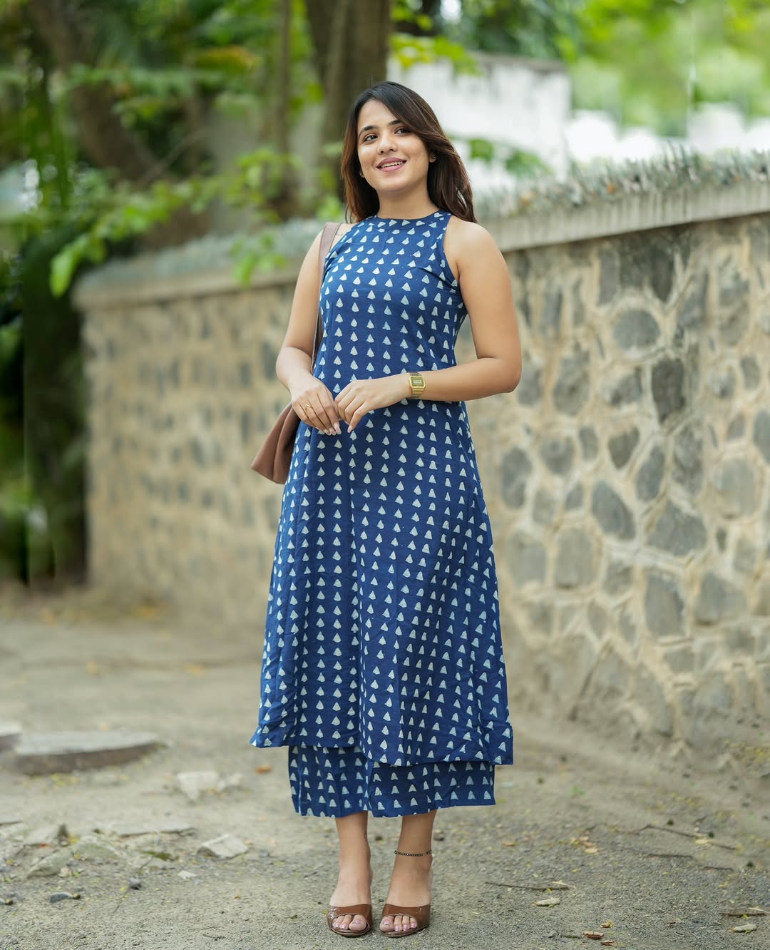 halter nack Aline  kurta with both side pocket  &  palazzo