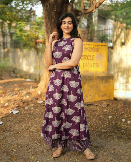 halter nack Aline  kurta with both side pocket  &  palazzo