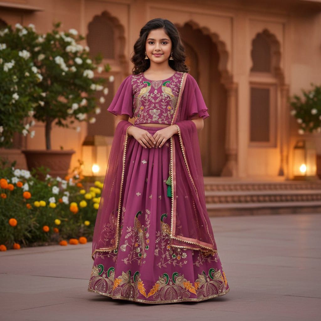 New lengha choli kid's creation