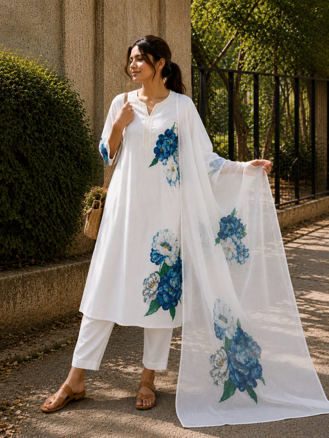 kurti pant Duppta fully set