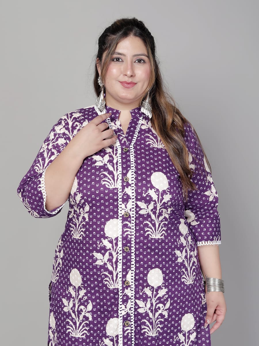 Plus size Aline cordset with plazos