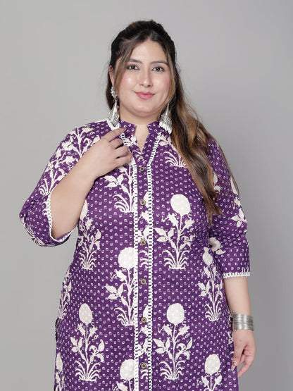 Plus size Aline cordset with plazos