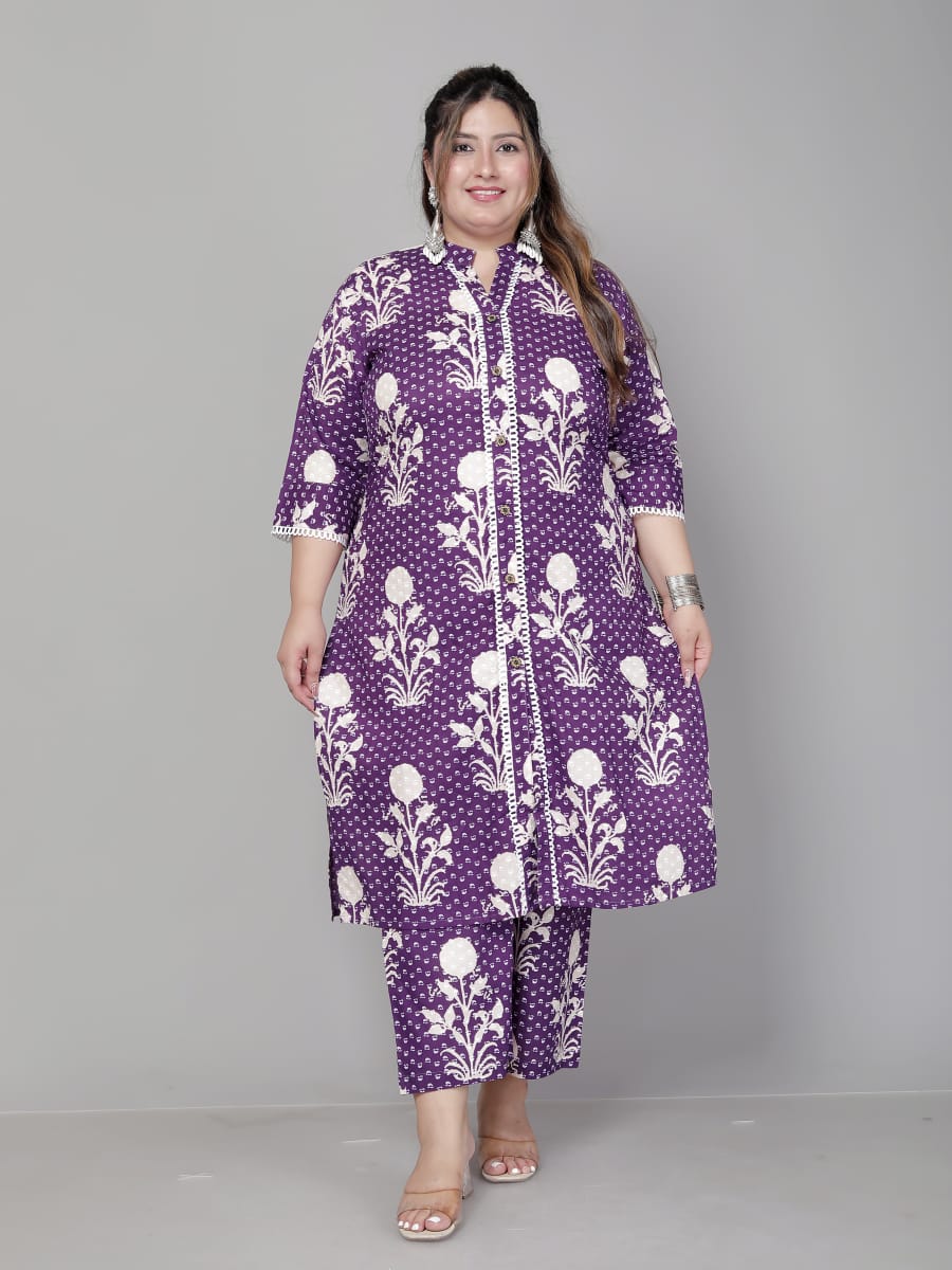 Plus size Aline cordset with plazos