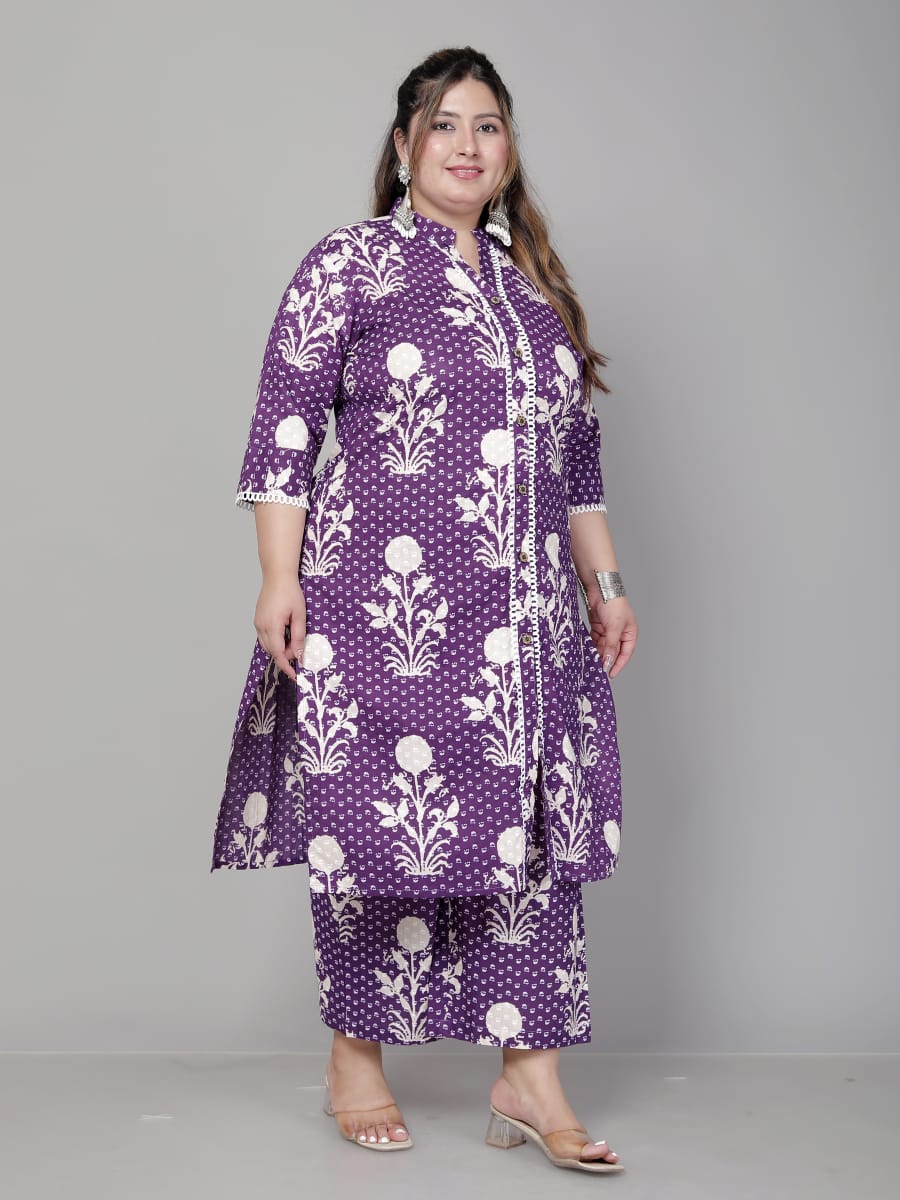 Plus size Aline cordset with plazos