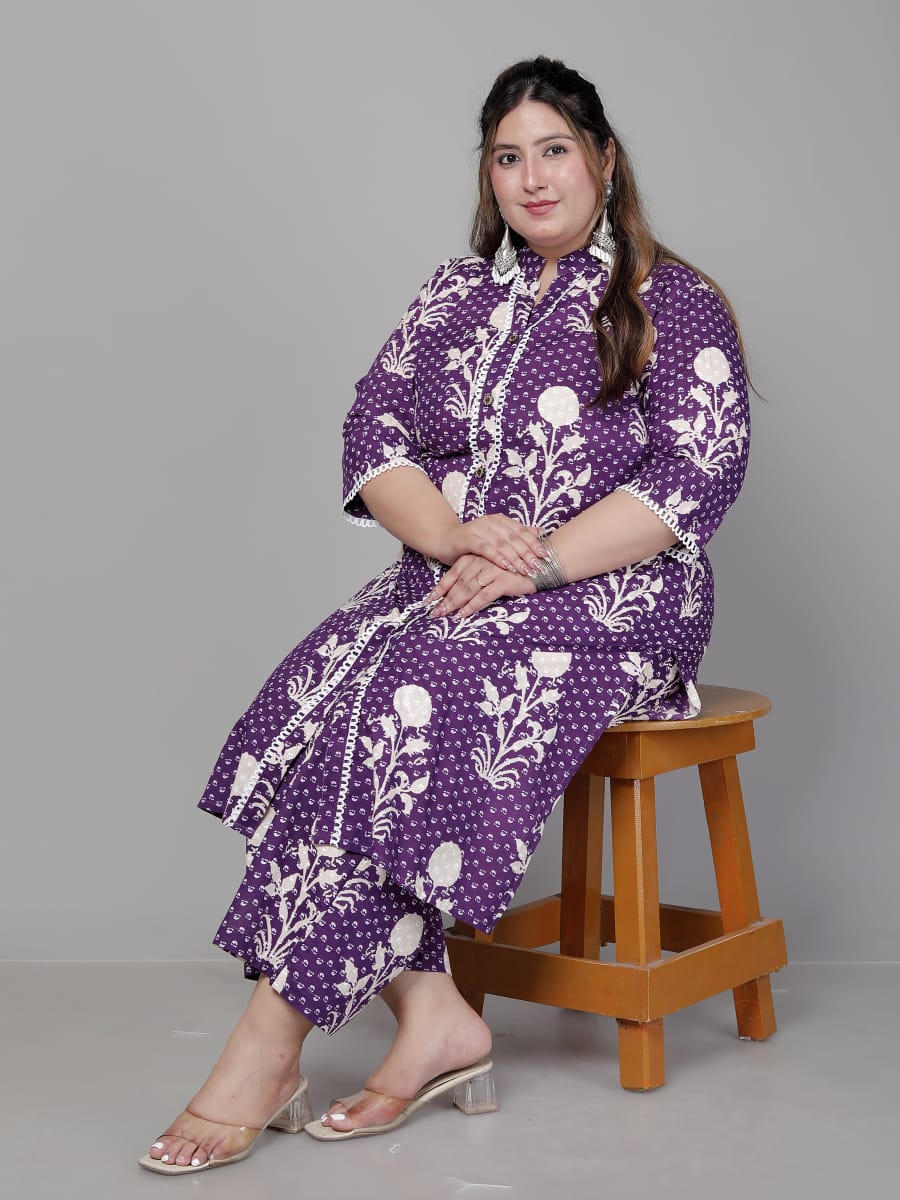 Plus size Aline cordset with plazos