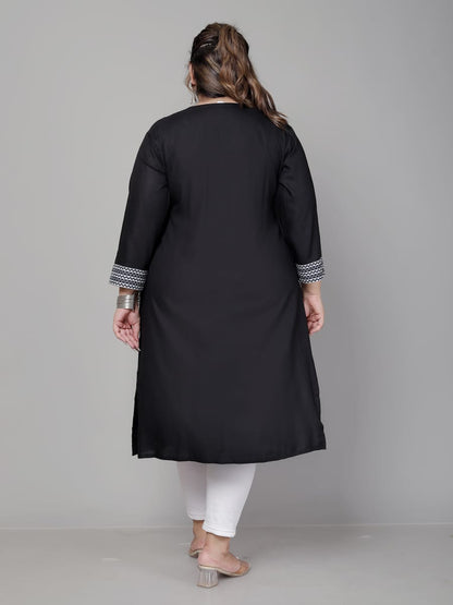 Plus size kurti Straight pattern