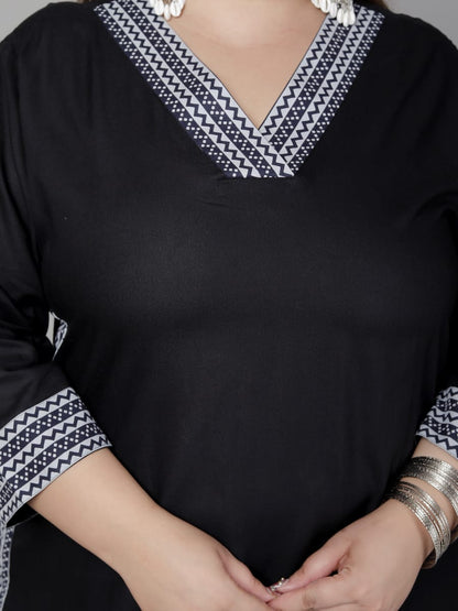 Plus size kurti Straight pattern