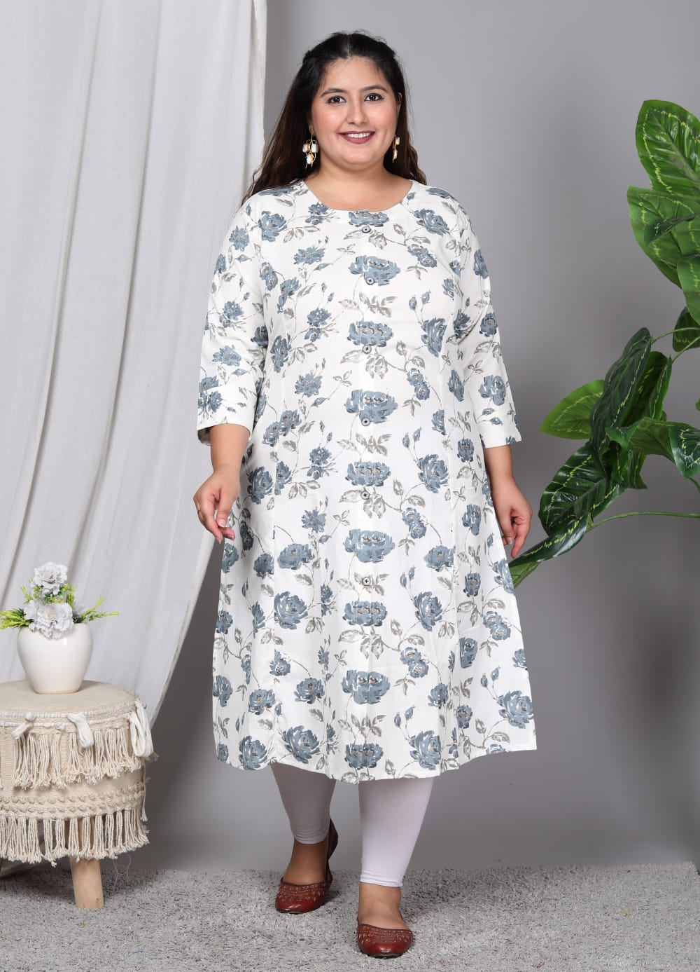 Plus size kurta  Aline pattern princess cut