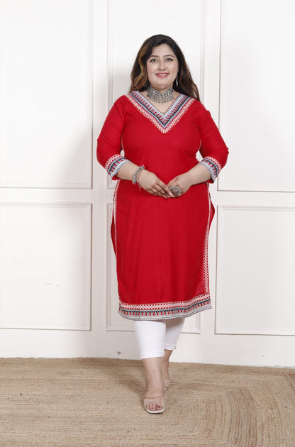 Plus size kurti RAYON