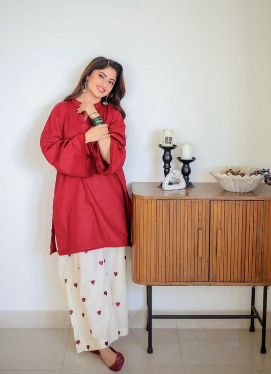 ❤️Festive Special New Design Lunch❤️kurti And embroidery plazzo 🥰